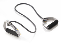 Zeige Details für Thera-Band® Bodytrainer Tubing mit Schaumstoffgriff, spezial stark / Farbe: Schwarz Bild von Thera-Band® Bodytrainer Tubing mit Schaumstoffgriff, spezial stark / Farbe: Schwarz