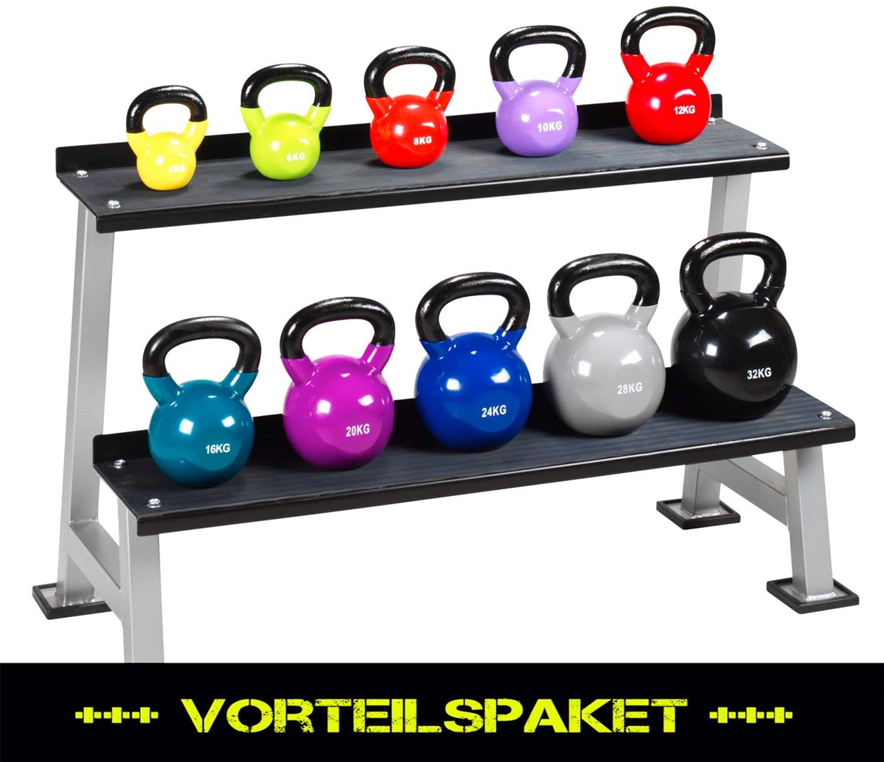 Bild von Vinyl Kettlebell-Set - SPARPAKET 