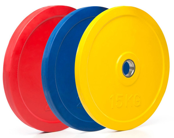 Bild von Gummi-Hantelscheiben, farbige Ausführungen für 50 mm 