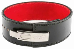 Bild von ATX Power Belt Clip, Leder, schwarz (innen rot), Größen S - XXL