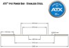 Bild von ATX V4A Power Bar - Edelstahl - Stainless Steel