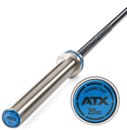 Zeige Details für ATX Training Bar 20 kg - Black Oxid / Chrome Bild von ATX Training Bar 20 kg - Black Oxid / Chrome