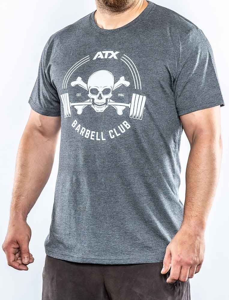 Bild von ATX Barbell Club T-Shirt grau / grey - Size M - XXL