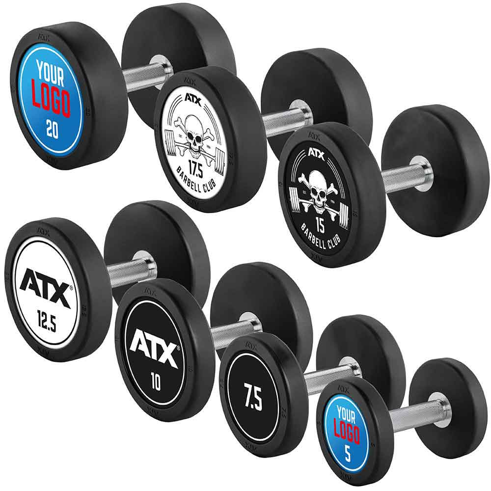 Bild von PRO-Style – Rubber Dumbbells - Customer - Hantelsatz 5-20 kg