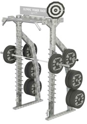 Zeige Details für QUINCY OLYMPIC HALF POWER RACK - OUTDOOR Bild von QUINCY OLYMPIC HALF POWER RACK - OUTDOOR