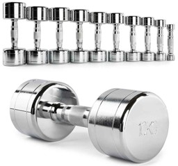 Zeige Details für Chrom-Trainingshanteln 1 - 10 KG Bild von Chrom-Trainingshanteln 1 - 10 KG