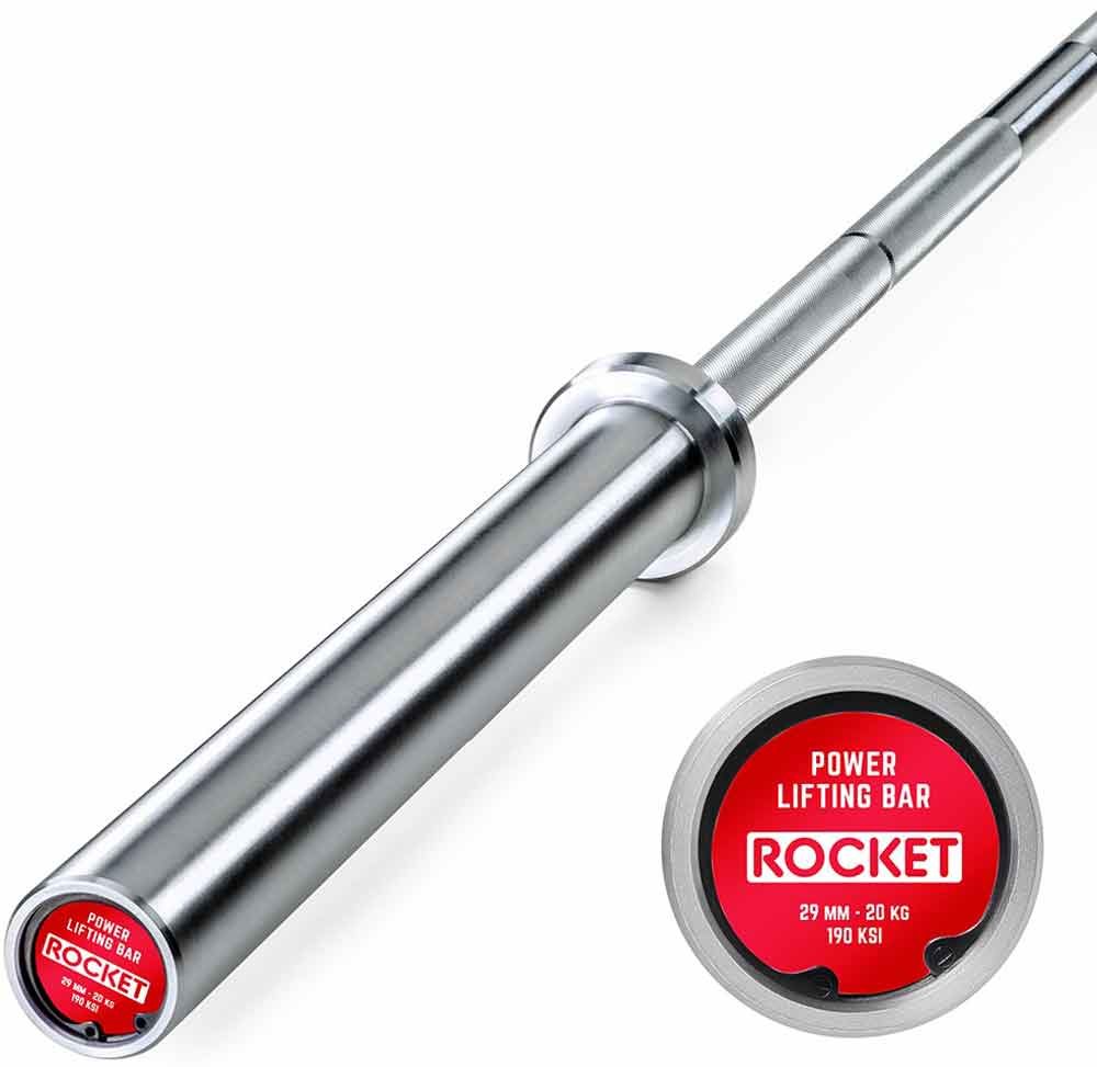 Picture of Powerlifting Bar - 190K – Bright Zinc - ATX Rocket Series