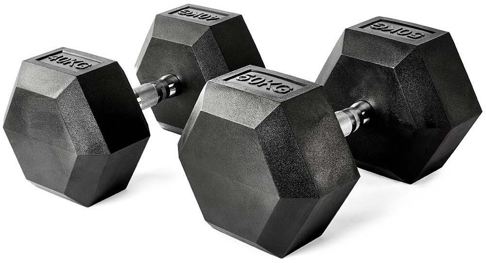 Bild von Hex-Hantel Satz PVC 40 kg bis 50 kg in 2,5 kg-Stufung (5 Paar)