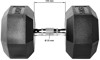 Bild von Hex-Hantel Satz PVC 40 kg bis 50 kg in 2,5 kg-Stufung (5 Paar)