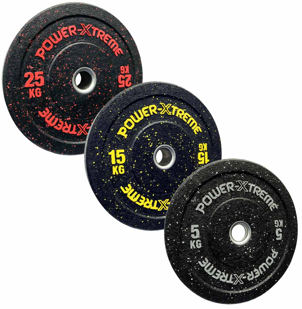 Bild von POWER-XTREME Hantelscheibe, Bumper Plate, Gummigranulat, 51mm