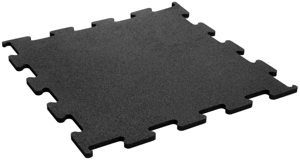 Bild von Rubber Flooring Segura Interlocking 100 x 100 cm - D: 0,6 - 0,8 - 2,0 cm