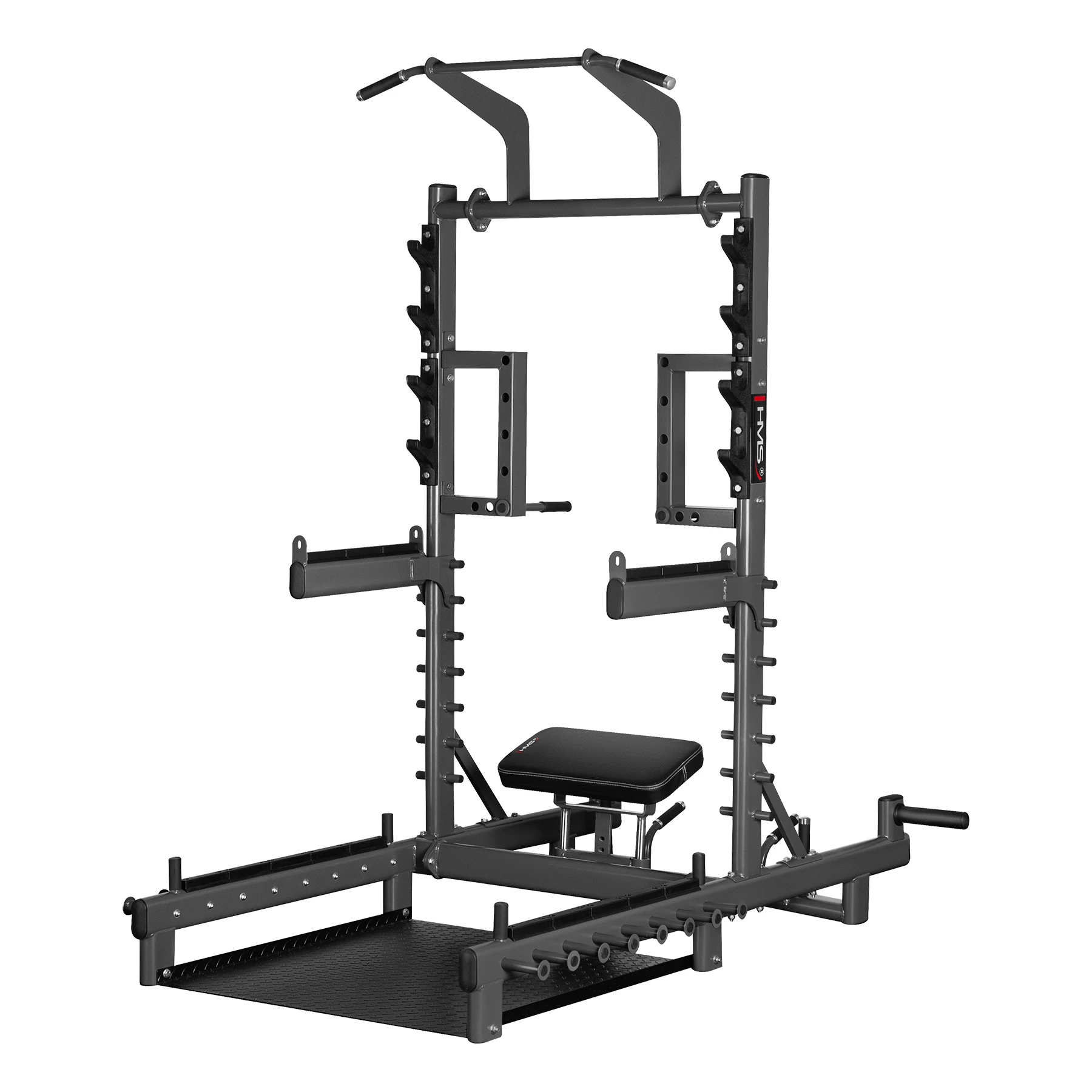 Multifunktions Power Rack mit Hip Thrust und Gewichtheben Comercial HMS SMP01