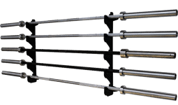 Bild von Langhantelablage / Gun Rack - zur Wandbefestigung - für 5 Hantelstangen